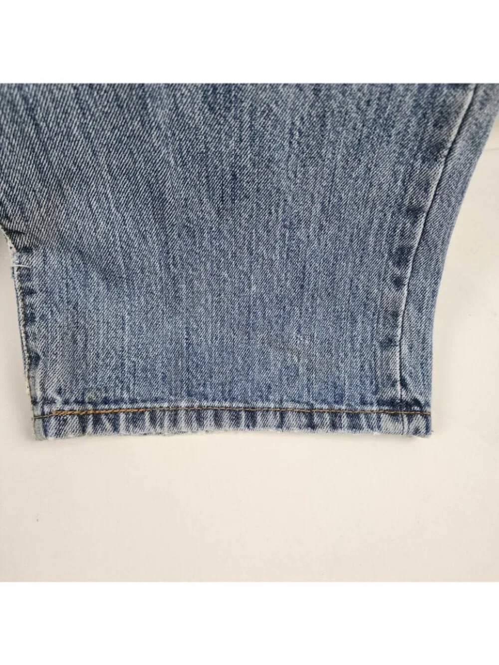 LEVIS 501 Jeans Mens 36x34 Red Tab Button Fly Blue Straight Leg